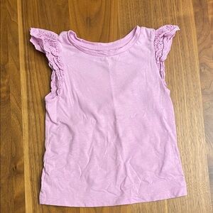 Cat & Jack Light Pink Eyelet Sleeve Tank Top